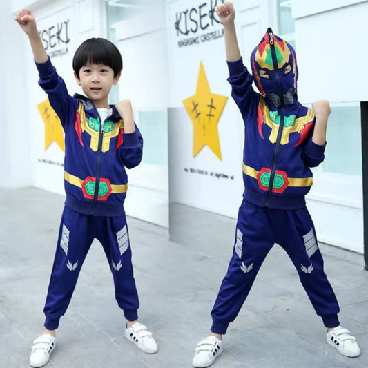 Boys' Ultraman clothes, autumn clothes, children's sports jackets, long-sleeved suits, little boys, Spider-Man, children's two-piece suits