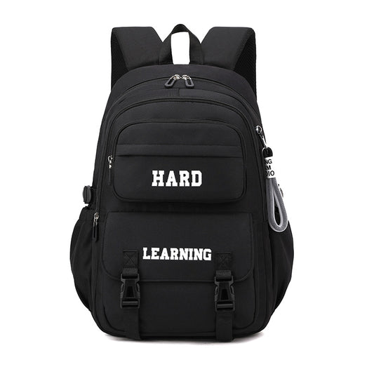 New junior high school student school bag, college student college style, casual simple backpack, fashion trend, middle school student backpack