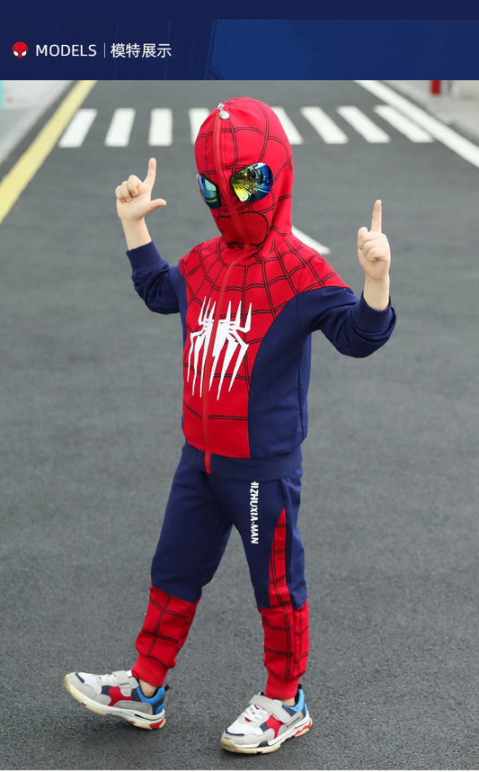 Autumn Ultraman Clothes Boys Spring and Autumn Suit 2024 New Little Boys Children's Spider-Man Foreign Children's Clothes