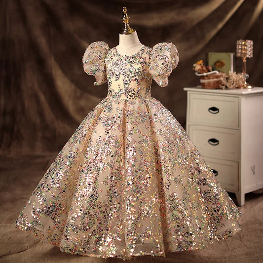 New Dress Children's Dresses for Girls From 12 to 14 Years Old Wedding Dresses on Offer Liquidation Girl Elegant  Party Baby