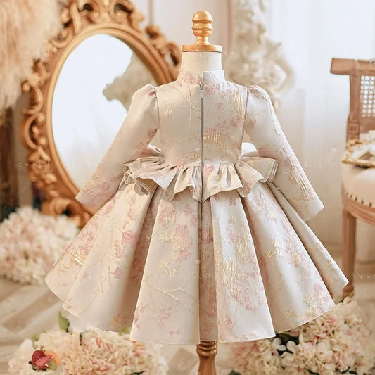 Home Dresses New Girls Dresses 2024 Holiday Dress 2024 Flower Girl Dress Kids' Party Long Evening Formal Children Baby Occasions