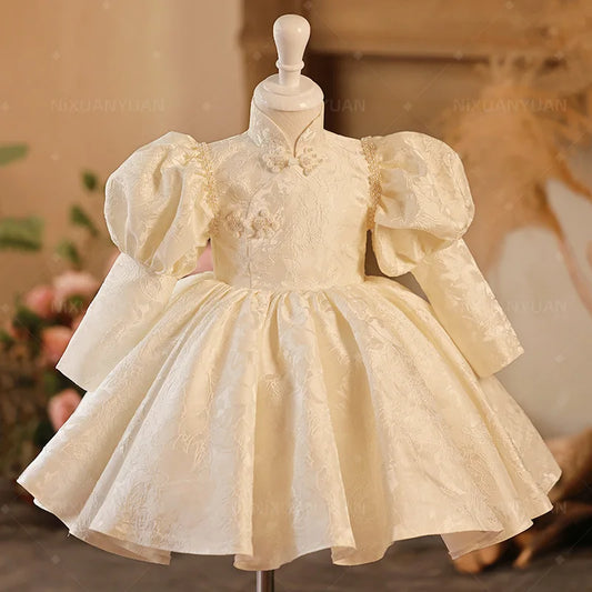 Baby Dress Flower Girl Dress Party Dresses for Girls Formal Event Dresses Kids' Children New 2024 Wedding Luxury Communion Gala