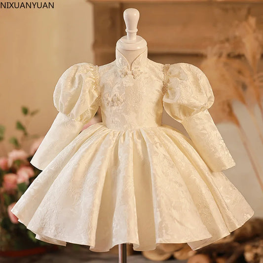 Baby Dress Flower Girl Dress Party Dresses for Girls Formal Event Dresses Kids' Children New 2024 Wedding Luxury Communion Gala