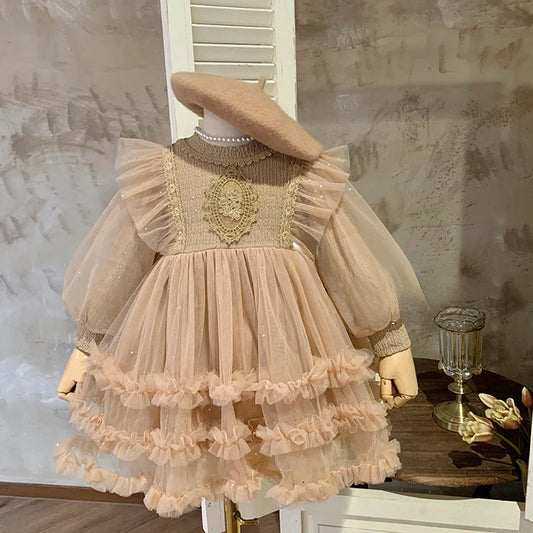 Girls Dress 2023 New Autumn Girls Korean Edition Fashionable and Fashionable Dress Children Baby Children Autumn Dress